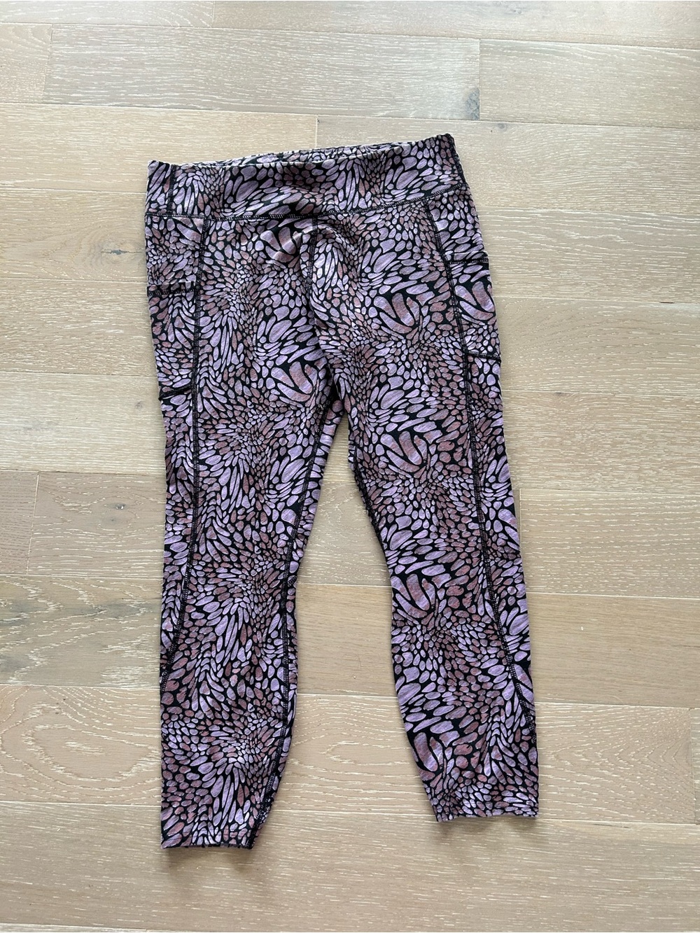 pact purple pattern leggings